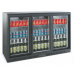 Under Counter Bar Cooler Chiller Black 3 sliding Doors LG-330S