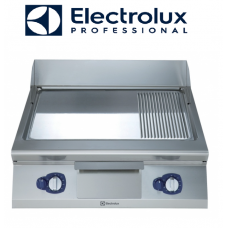 Electrolux Gas Grill Frytop Smooth + Ribbed Sloped Plate Chrome 800 mm  