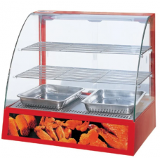 Curved Glass Food Display Warming