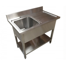 Sink on Stand  Left Bowl 100X60X90