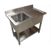 Sink on Stand  Left Bowl 100X60X90