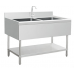 Sink on Stand Middle Bowl 140X70X90 
