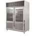 Meat Display Chiller 153X70X220 2 Glass Doors & 2 SS Doors